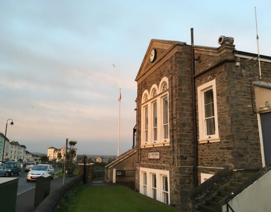 Outside view of Port St Mary Town Hall